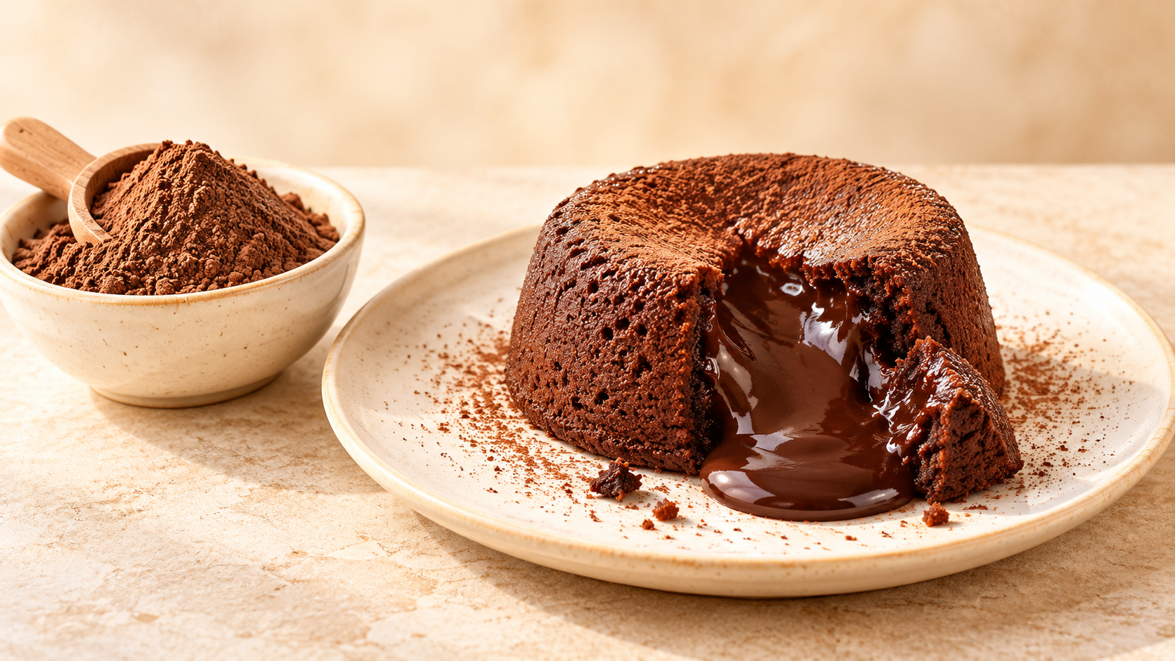 Molten Choco Lava Cake Premix for commercial food production